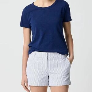 J.Crew Women's 3.5" Seersucker Short Sz 8 NWOT Preppy Nautical